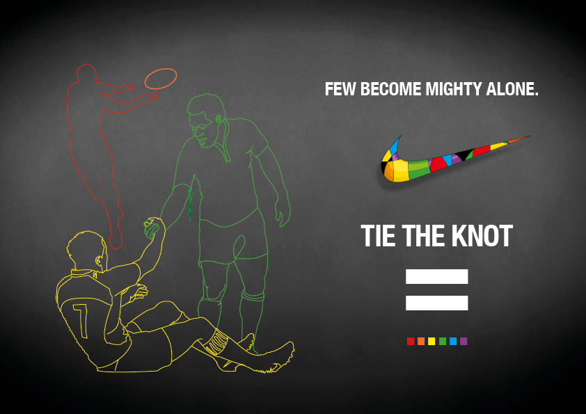 Nike  Illustration  social communication GLBT  marriage equality