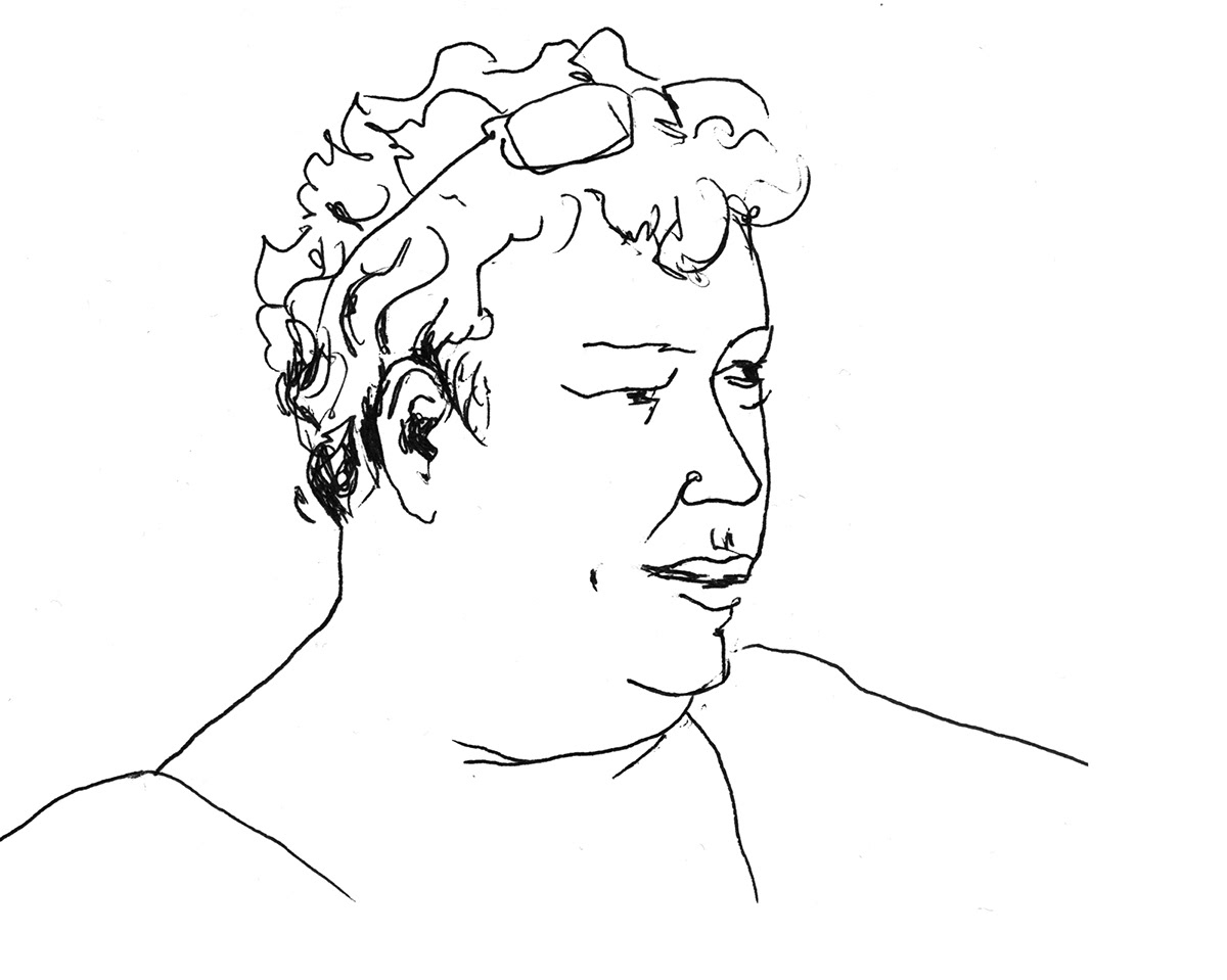 portrait portraits fineliner sketch human face