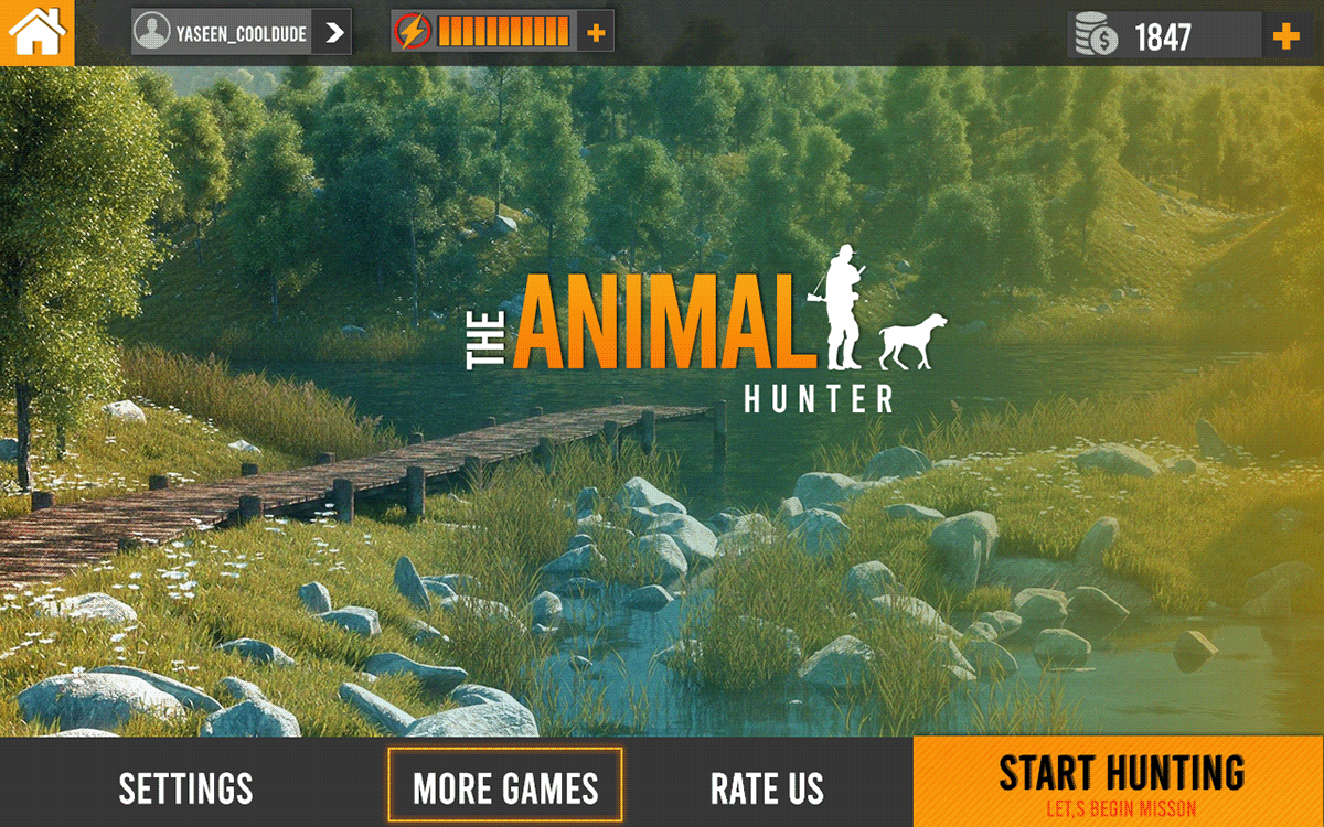 The Animal Hunter game ui design on Behance