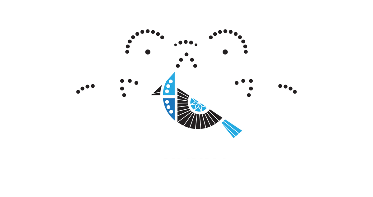 bird Sassy Jay Fashion  Logo Design branding  pattern clothing tags geometry motif blue