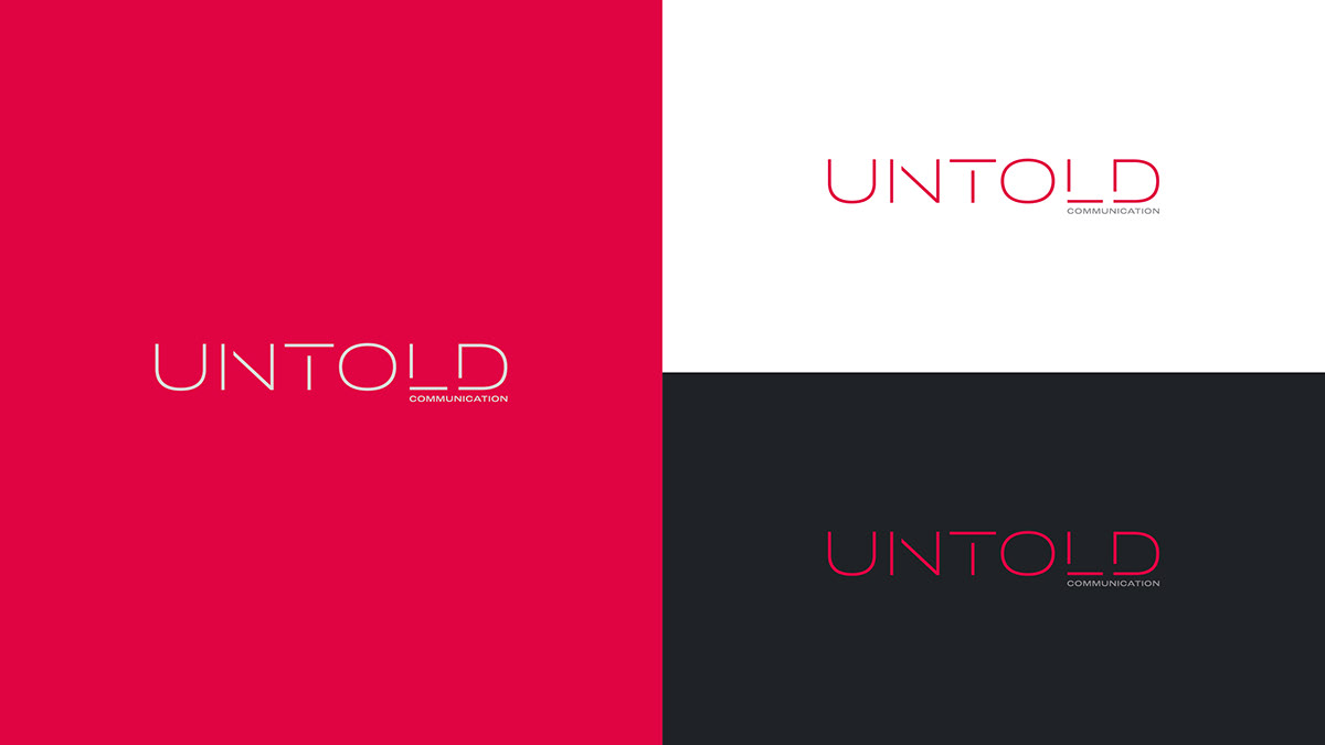 UNTOLD COMMUNICATION branding  logo graphic identity logodesign
