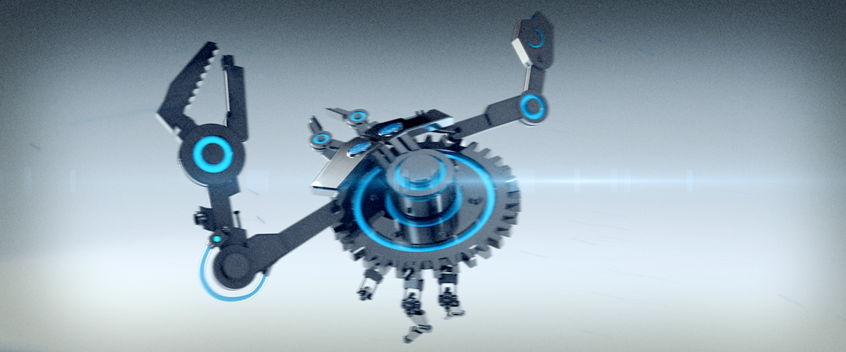 Ashlin Travers motion machine mobot 3D Character cinema 4d logo animation