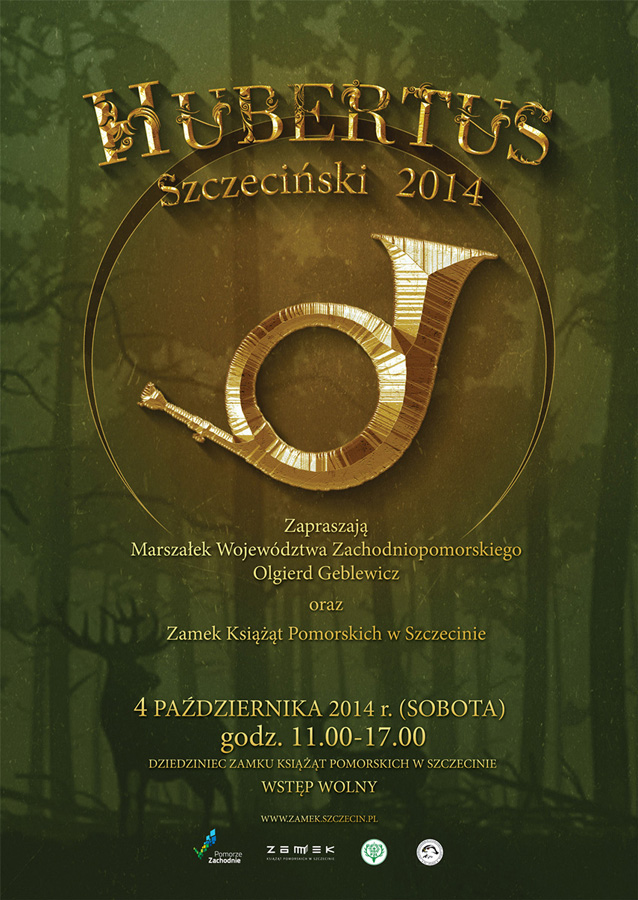 posters poland Szczecin Castle in Szczecin Illustrator design