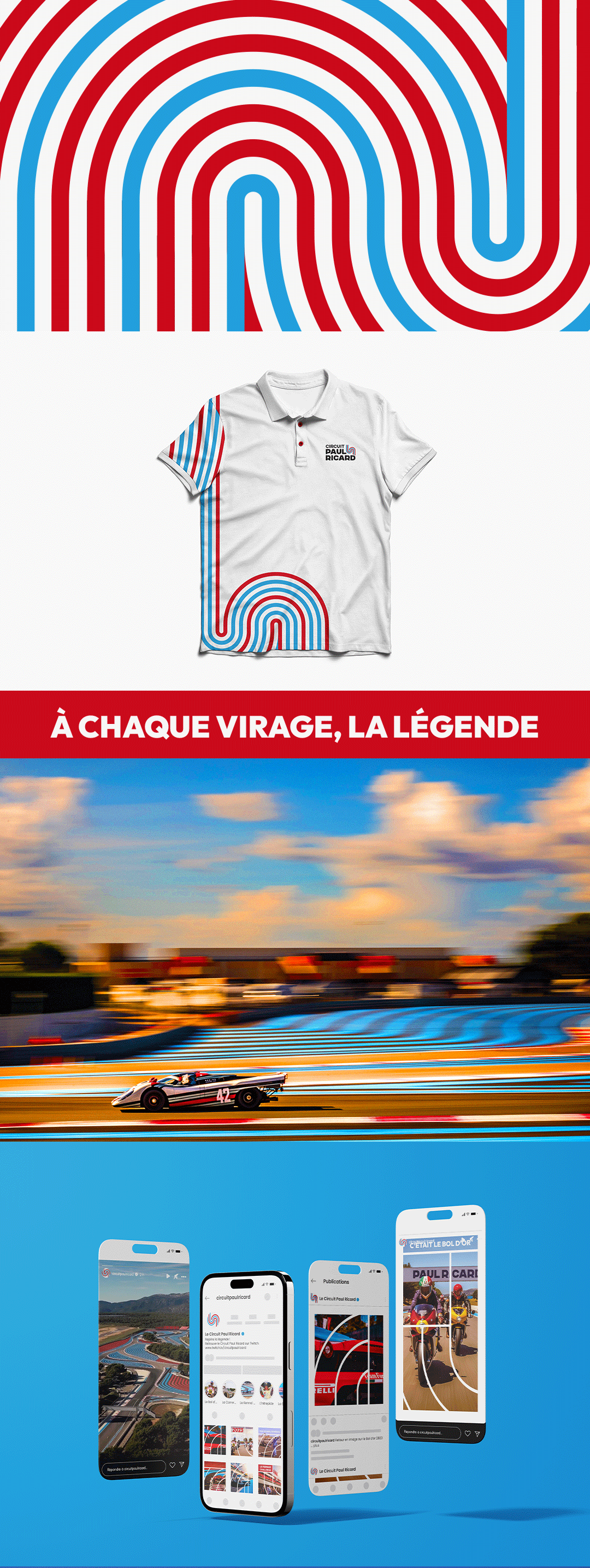 race rebanding branding  france racetrack direction artistique vintage car track ф1