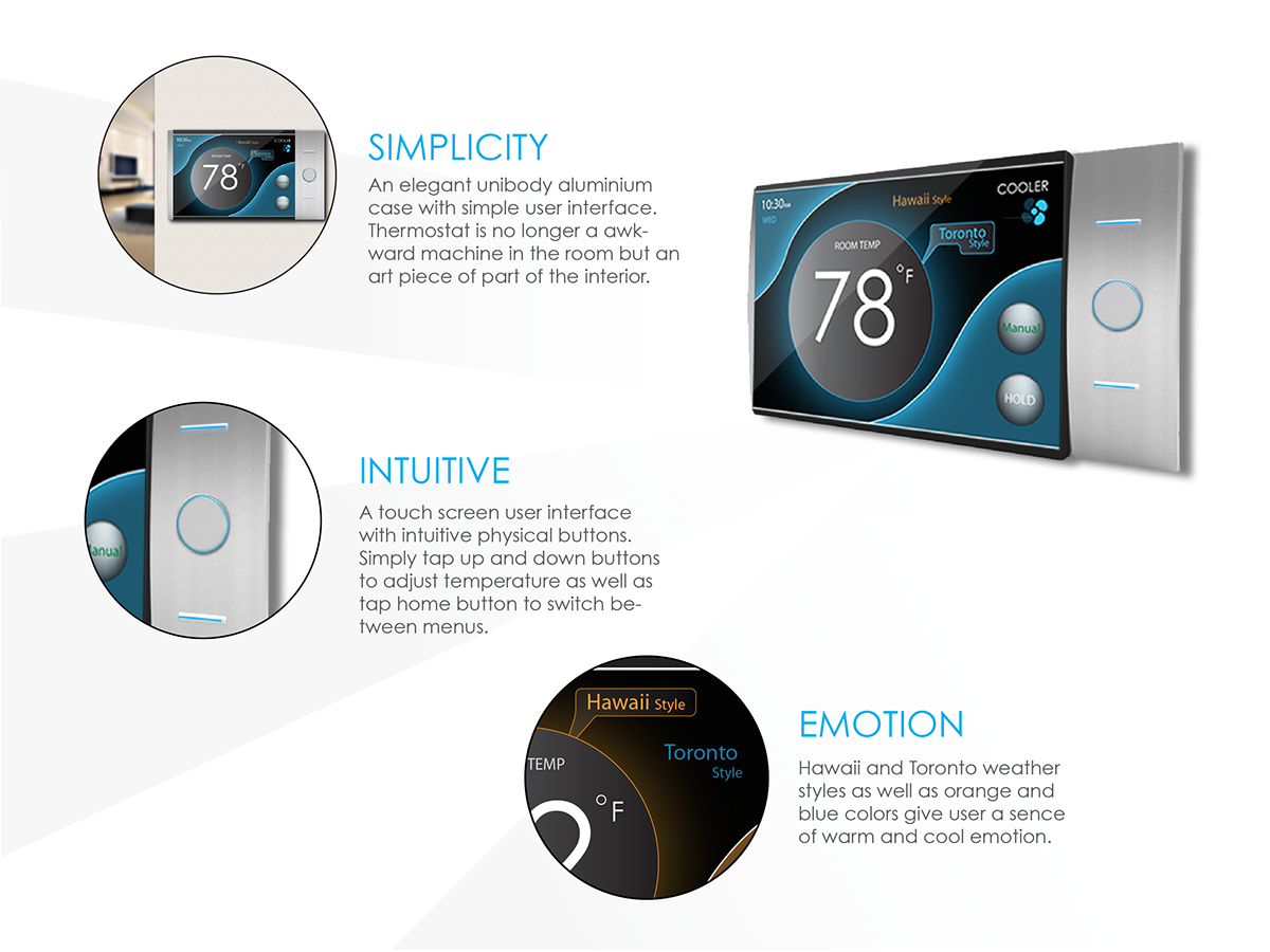 user interface  user experience thermostat