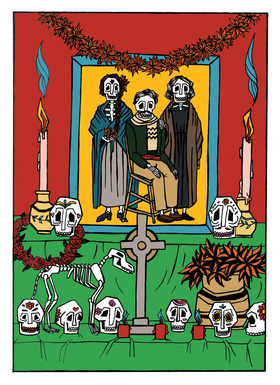 day of the dead skull skelleton love couple marriage mexico death dia
