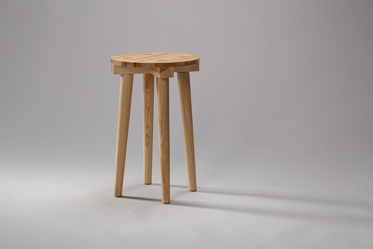 ash design elegant furniture minimal minimalistic stool traditional wood woodwork