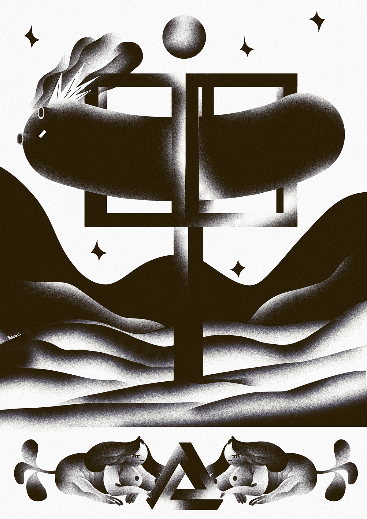 poster fantasy artwork digital painting surreal Mystic esoteric spirit Personal Work graphic design 