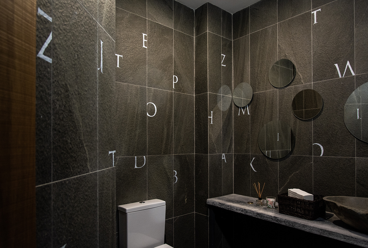 Calligraphy   design interiors lettering toilet wc интерьер каллиграфия летеринг  туалет