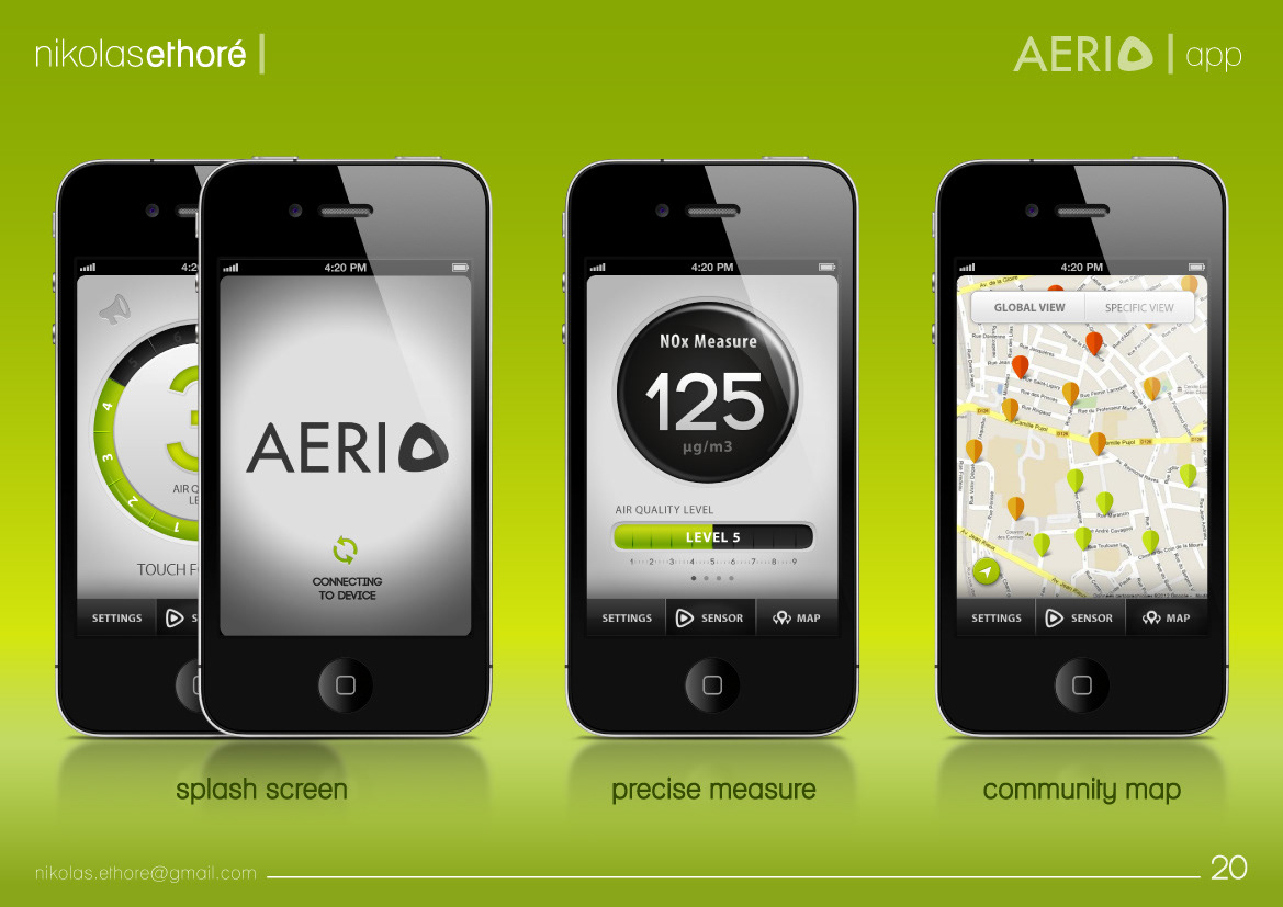 Air Pollution iphone app store sensor interaction ISD app