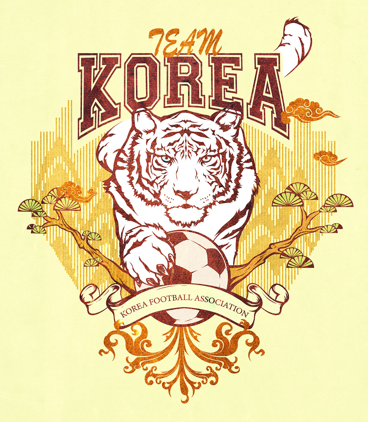 Korea Football Assosiation  KFA  football soccer emblem badge poster arms crest