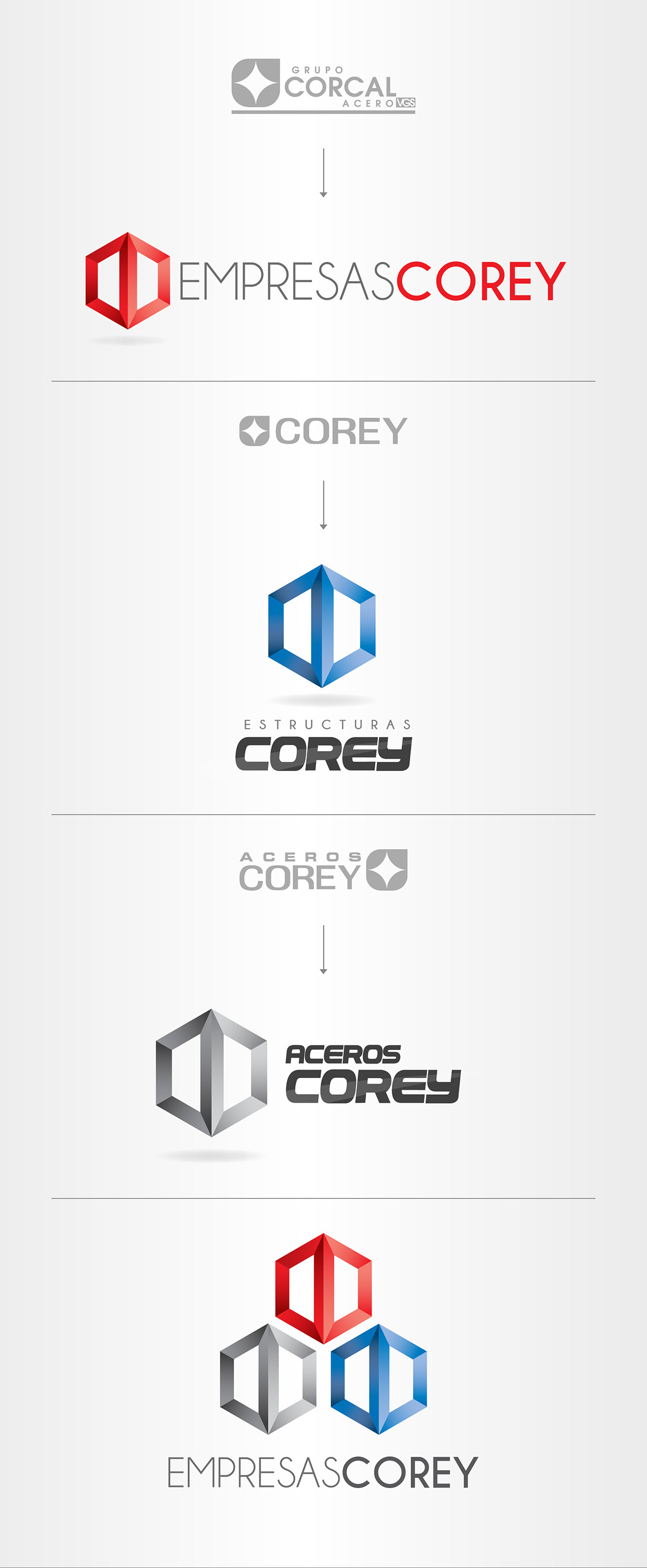 corey graphic design logo  ACEROS editorial