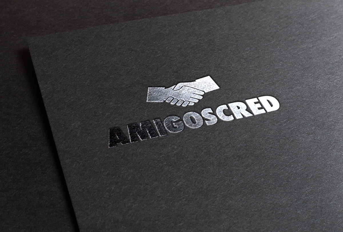 AmigosCred logo design Logotipo Gabriel Soligo