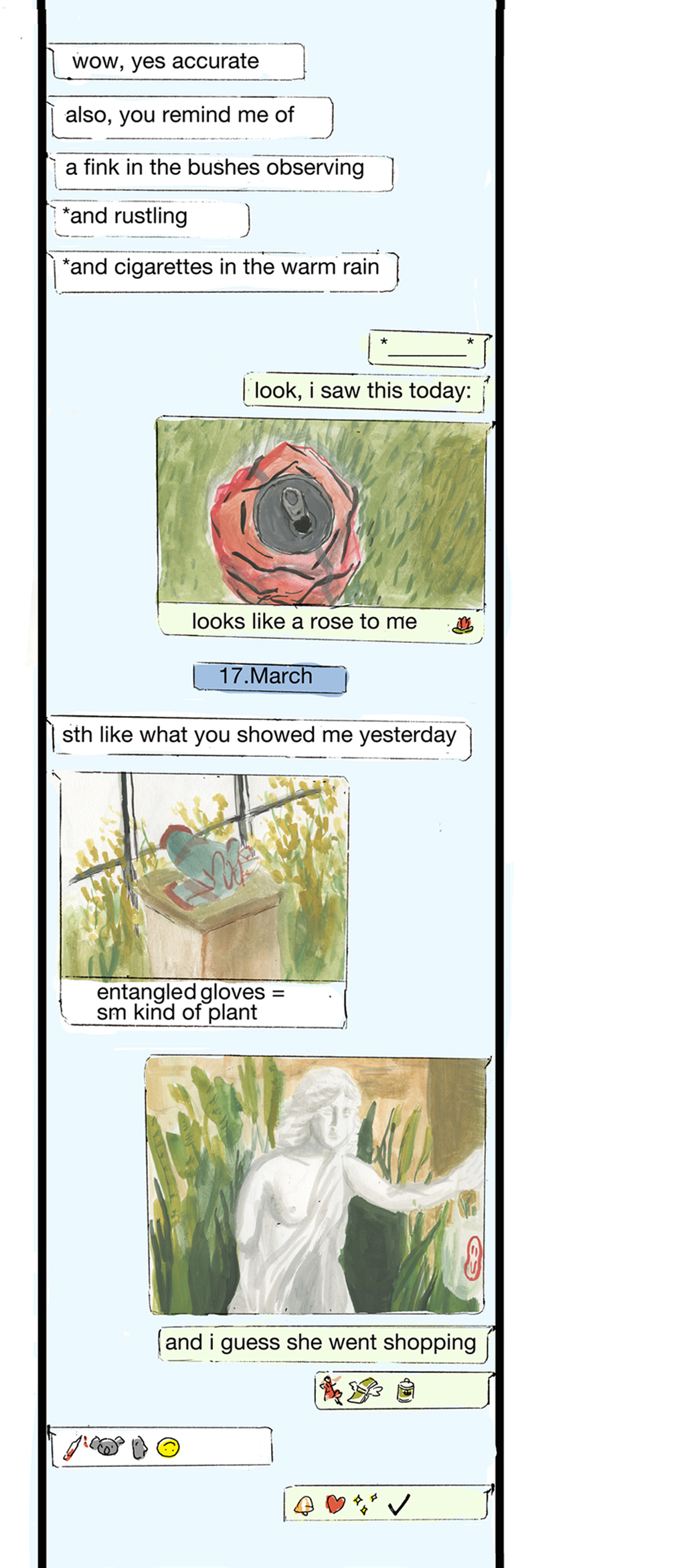 findings smartphone comic experimental handy Chat ghosting object