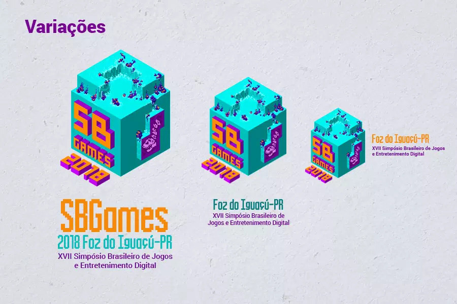 branding  Fozdoiguaçu Games jogos logo Logotipo sbgames sbgames2018