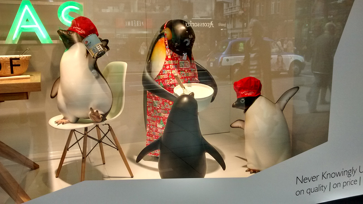 john Lewis penguins Christmas animals