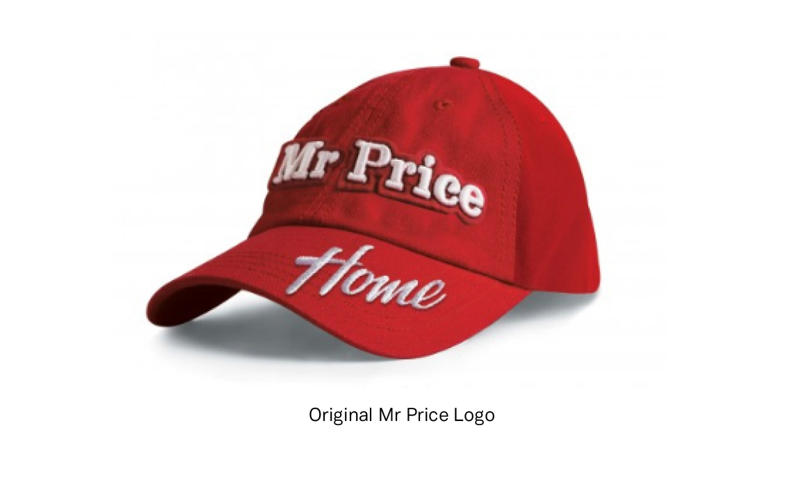 logo cap direct mailer direct marketing concept Mr Price red