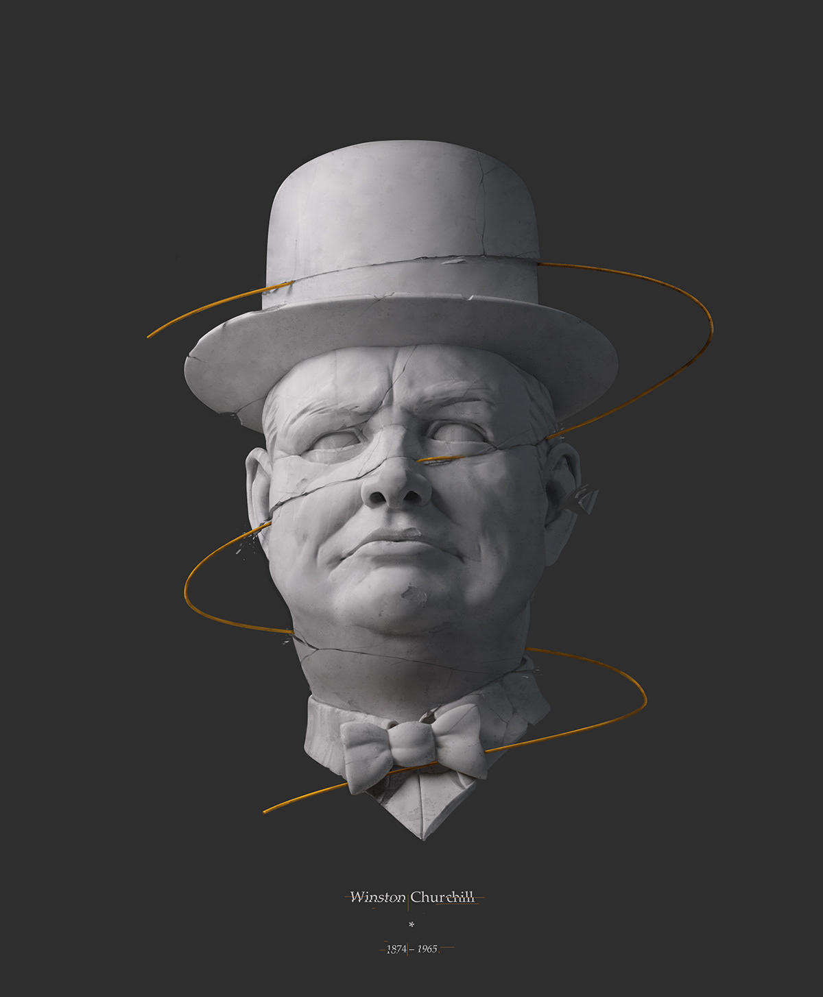 orators CG photoshop Zbrush sketch 3D ILLUSTRATION  rinat_khabirov digital Caesar