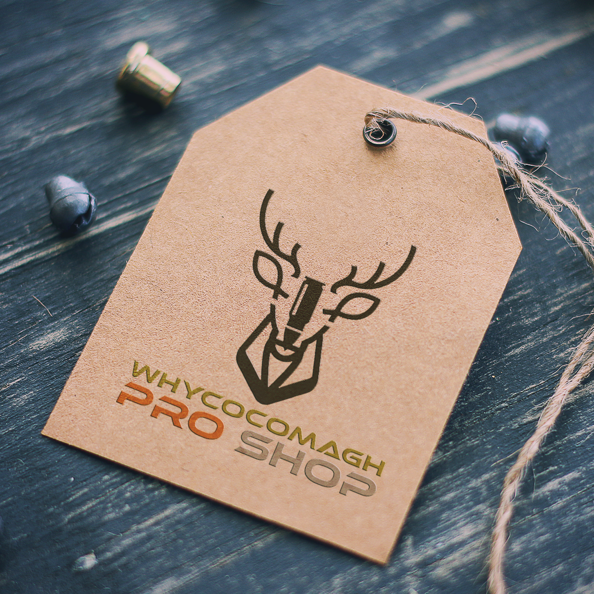 Hunting fishing logo pro shop deer fish Ammo