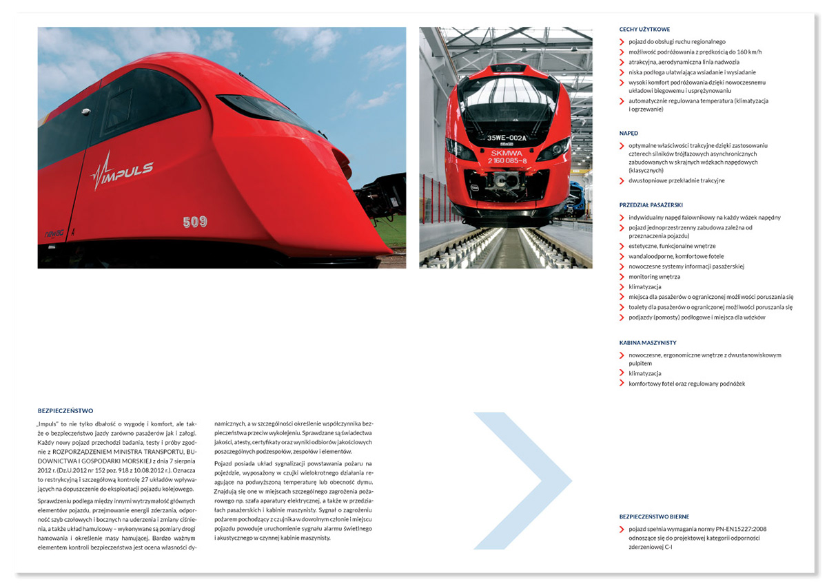 Adobe Portfolio Newag Newag S.A. trains train wagon wagons Industrial Photography brochure retouch