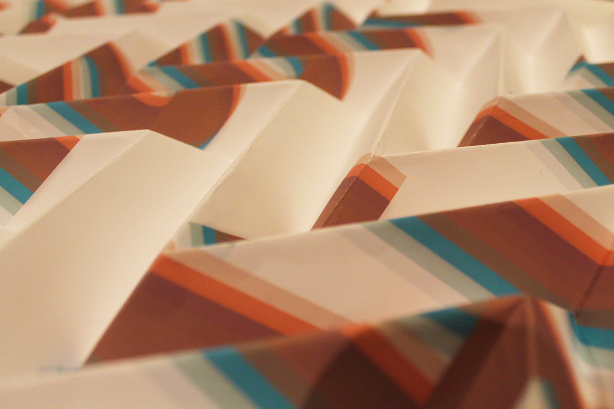 Tessellation paper folding anxiety 3d effect