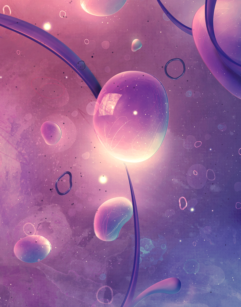 bubbles pink blue purple drug acid blobs rings
