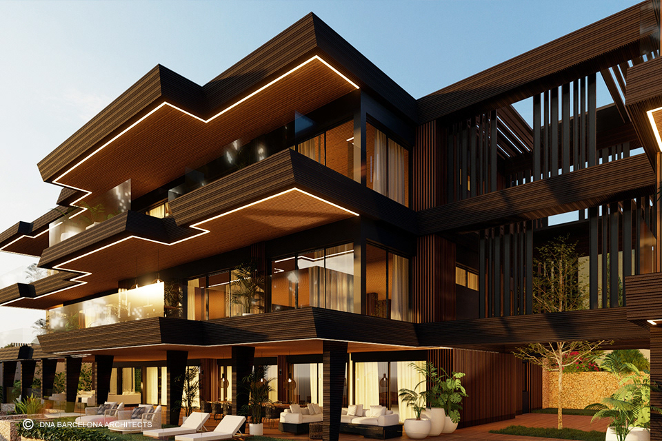 architecture design 3D visualization Render modern Villa luxury house exterior
