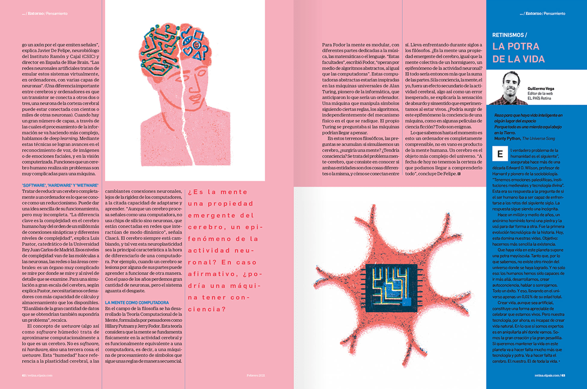 ai artificial intelligence brain ILLUSTRATION  machine neuron press illustration