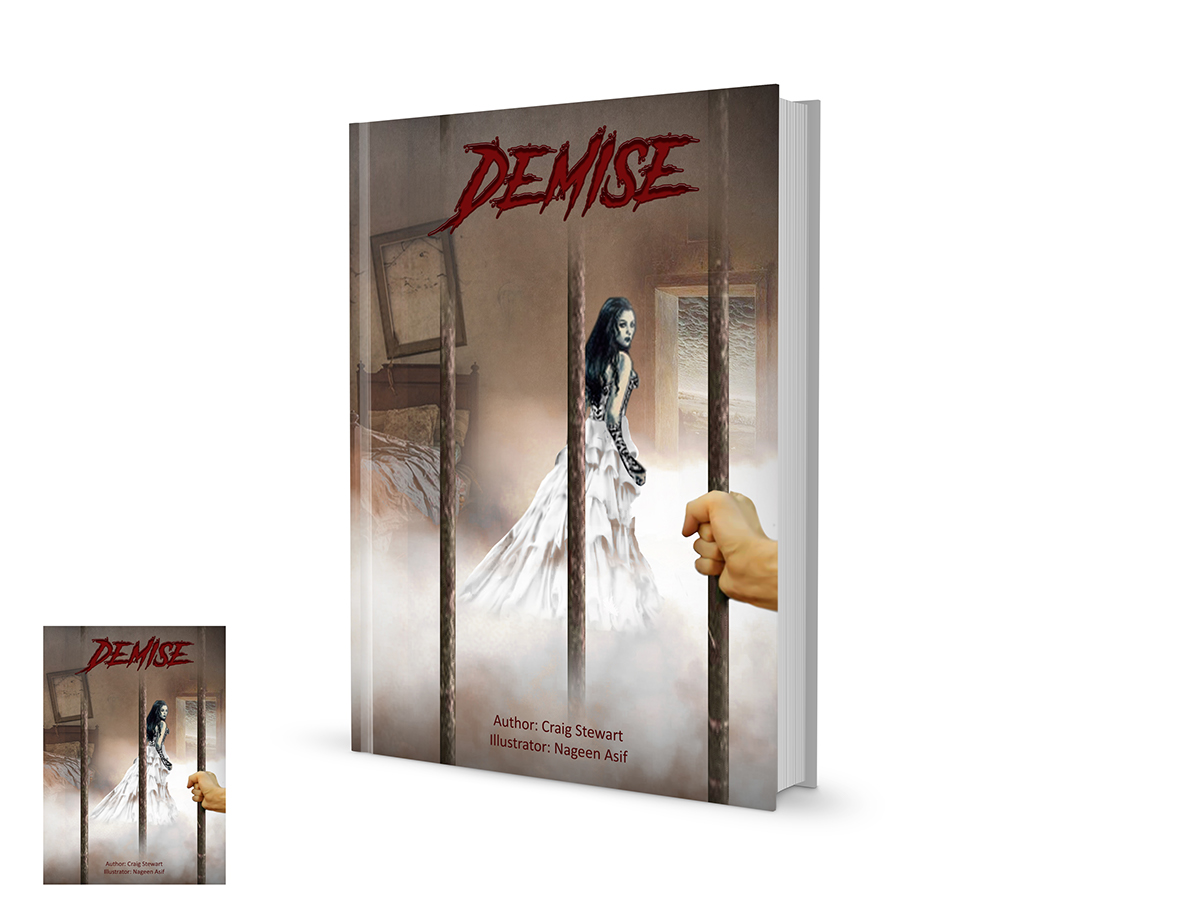 book cover demise cover design surrealism realistic digital painting photopainting Photo Manipulation 