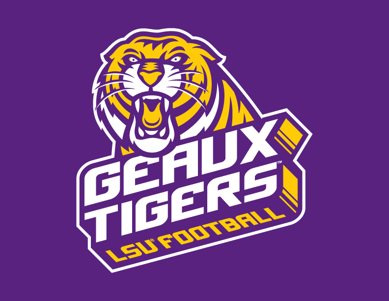 LSU tiger LSU Tigers LSU logo LSU Mascot athletic logo football University Branding mascot illustration helmet logo