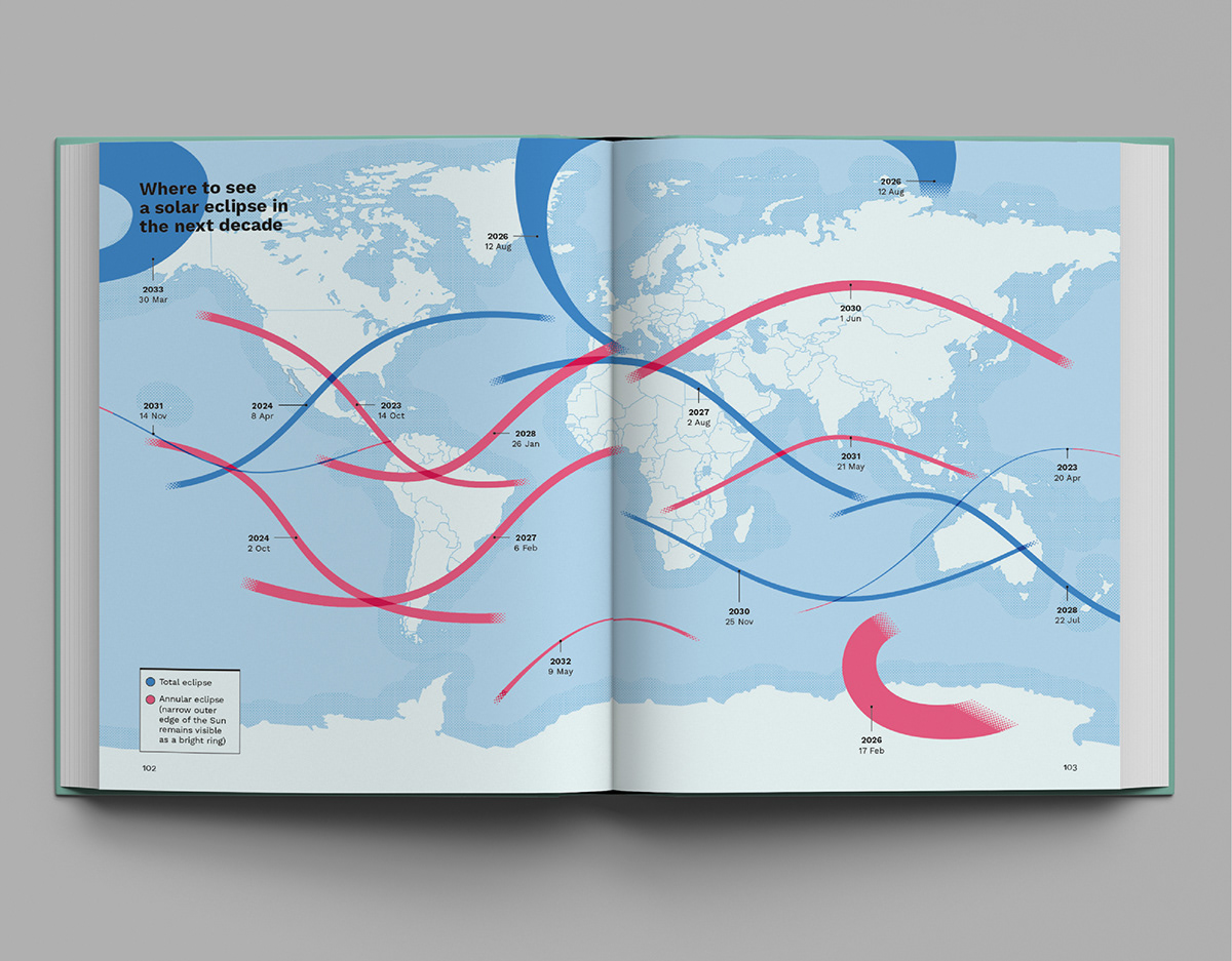 atlas book children's book data visualization editorial design  illustrations infographic map Nature Space 