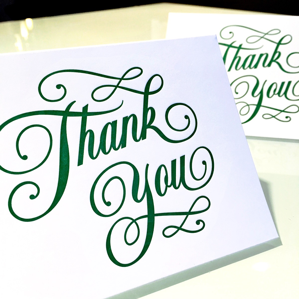 lettering Handlettering thankyou cards letterpress scritpt customlettering leap leogomez thankyoucards