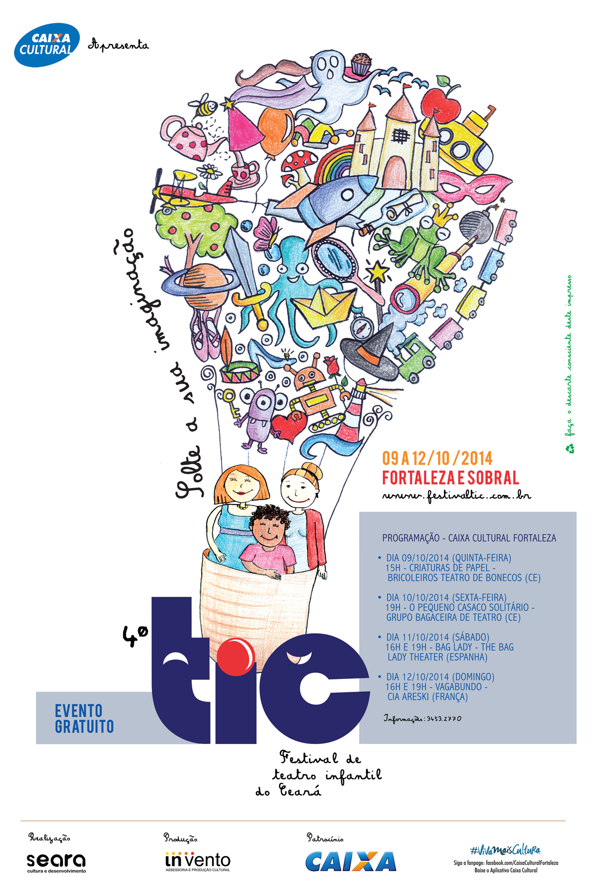 Ilustração infancia Crianças teatro Inclusão color pencil festival identidade arte ceará balão