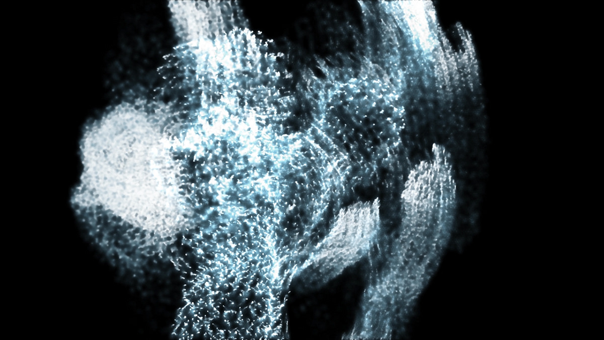 motion capture Choreographic Enquiry 3D generative art abstract water