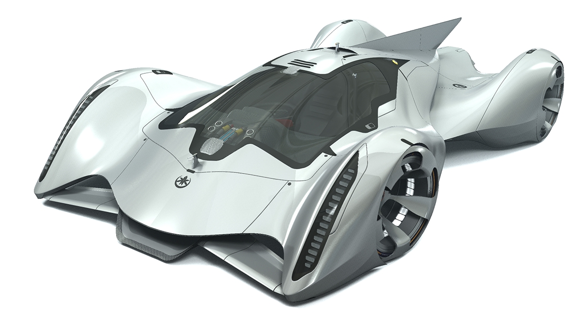 Auto concept car race electric Vehicle