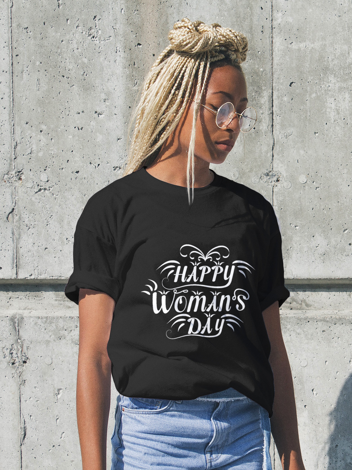 Happy Woman's Day T-shirt Design