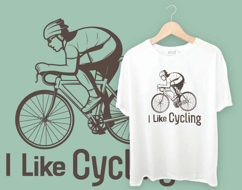 t-shirt T-Shirt Design typography   Graphic Designer modern cycling t-shirts simple t-shirt T-shirt for cyclists white t-shirt