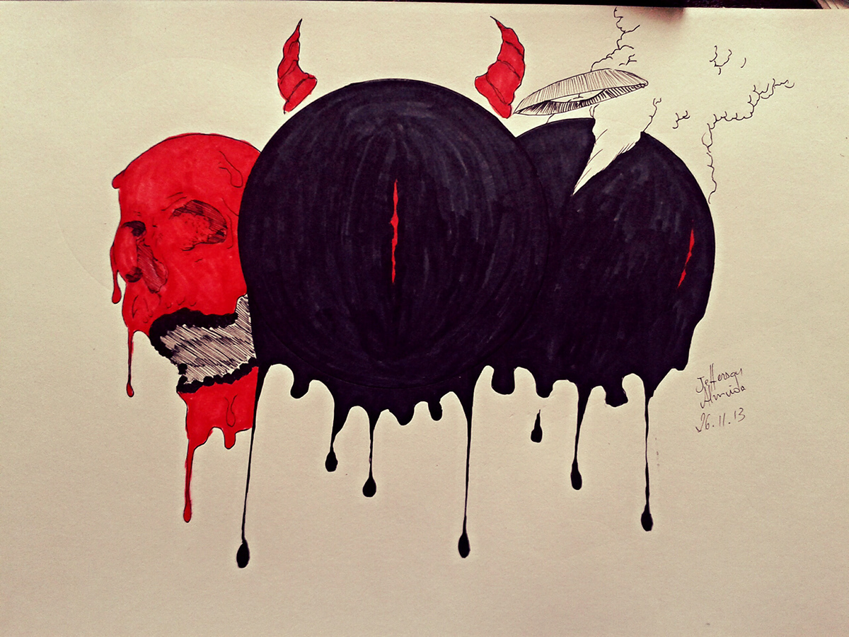 skull black side kings conceptart art