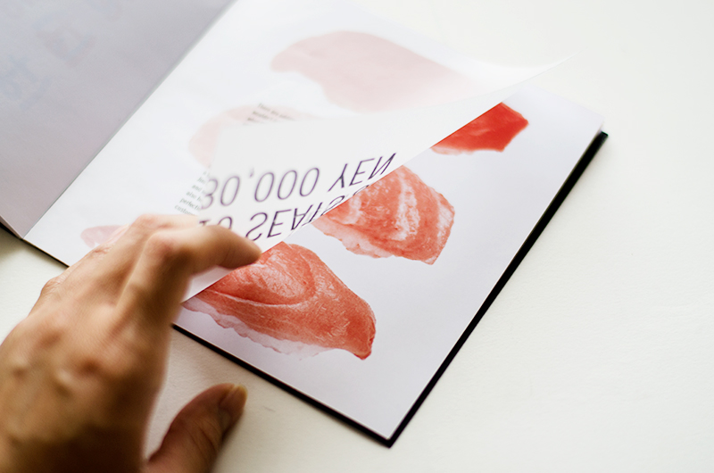 book design Sushi publication