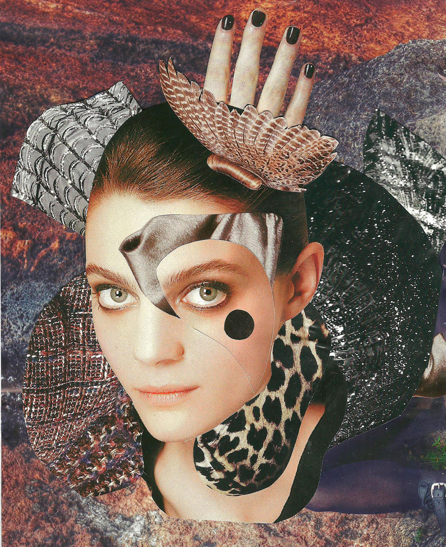 emperatriz collage women paper texture