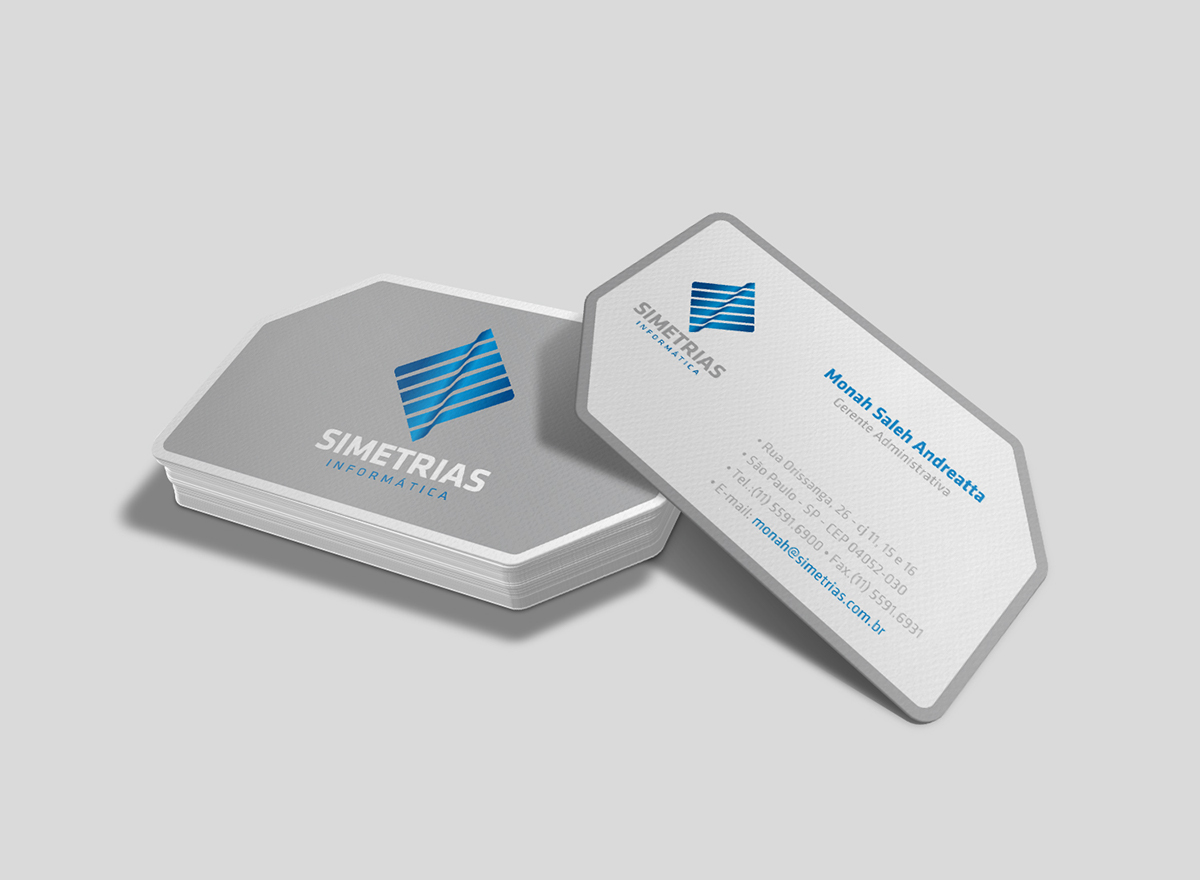 Rebranding Simetrias creative brochure letter print Stationery brand logo