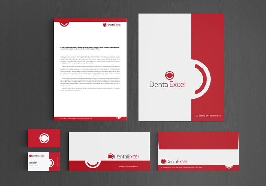 logo stationary press folder dentist dentistry dental treatment