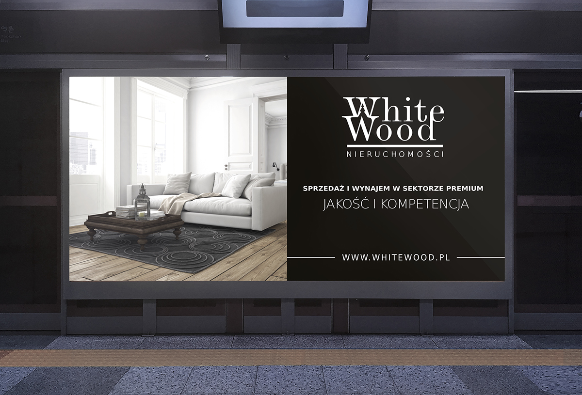 branding  Logo Design real estate black and white commercial elegant