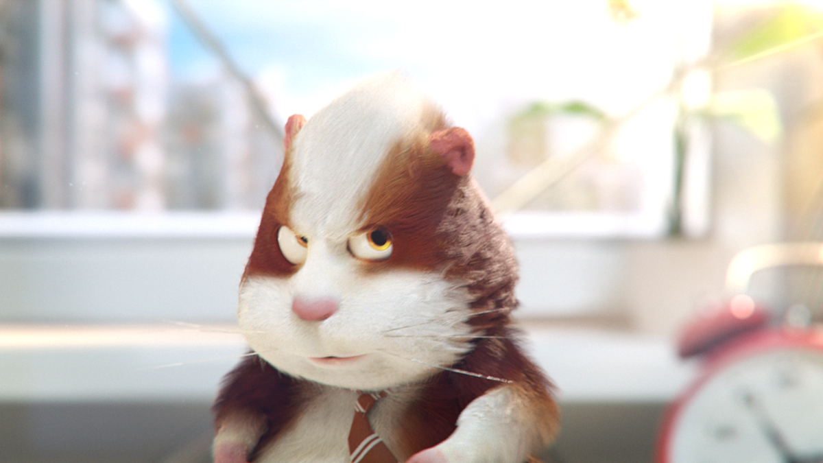 hamster 3D animation  Fur Hairs whell corona render  comedy 