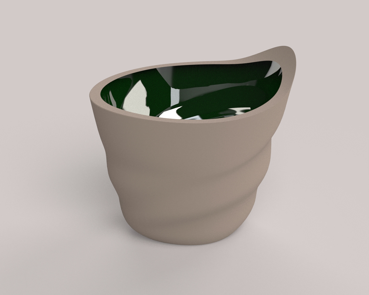 ceramica copo design designdeproduto  Esmaltado gesso sobremesa utilitario