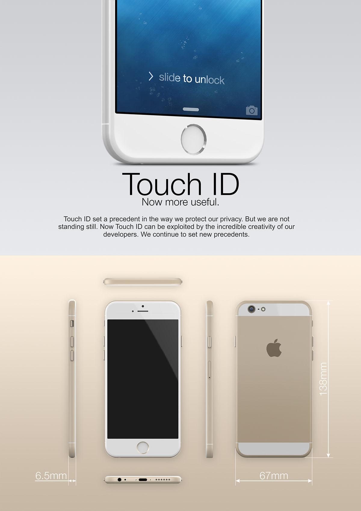iphone apple concept Mockup iPhone6 Leak