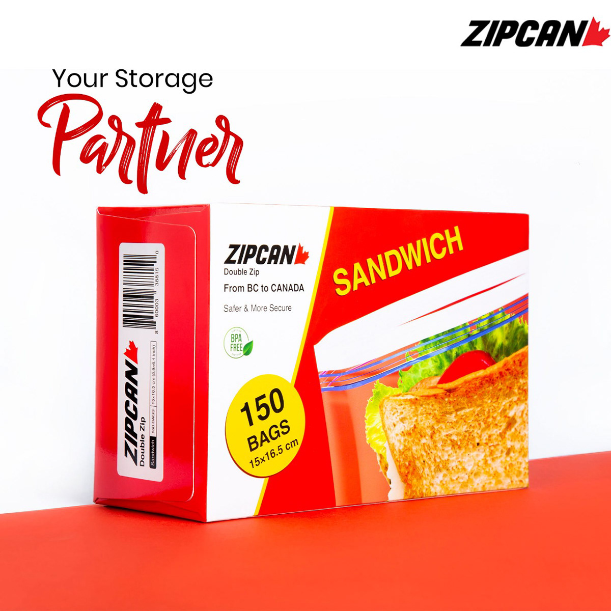 freezer bag plastic bags sandwich bags Zipcan Zipcan Storage bags Ziploc