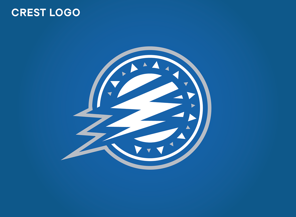tampa bay lightning Tampa Bay hockey NHL sports design blue silver bolt jersey art puck brand