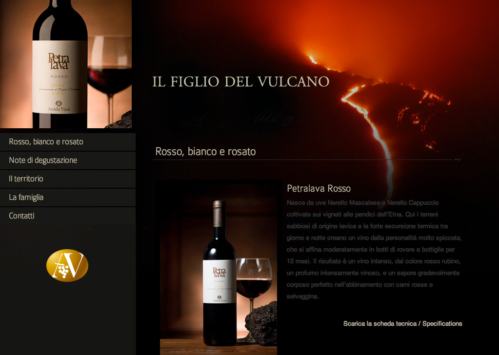 wine  brochure  website  schede organolettiche  vino