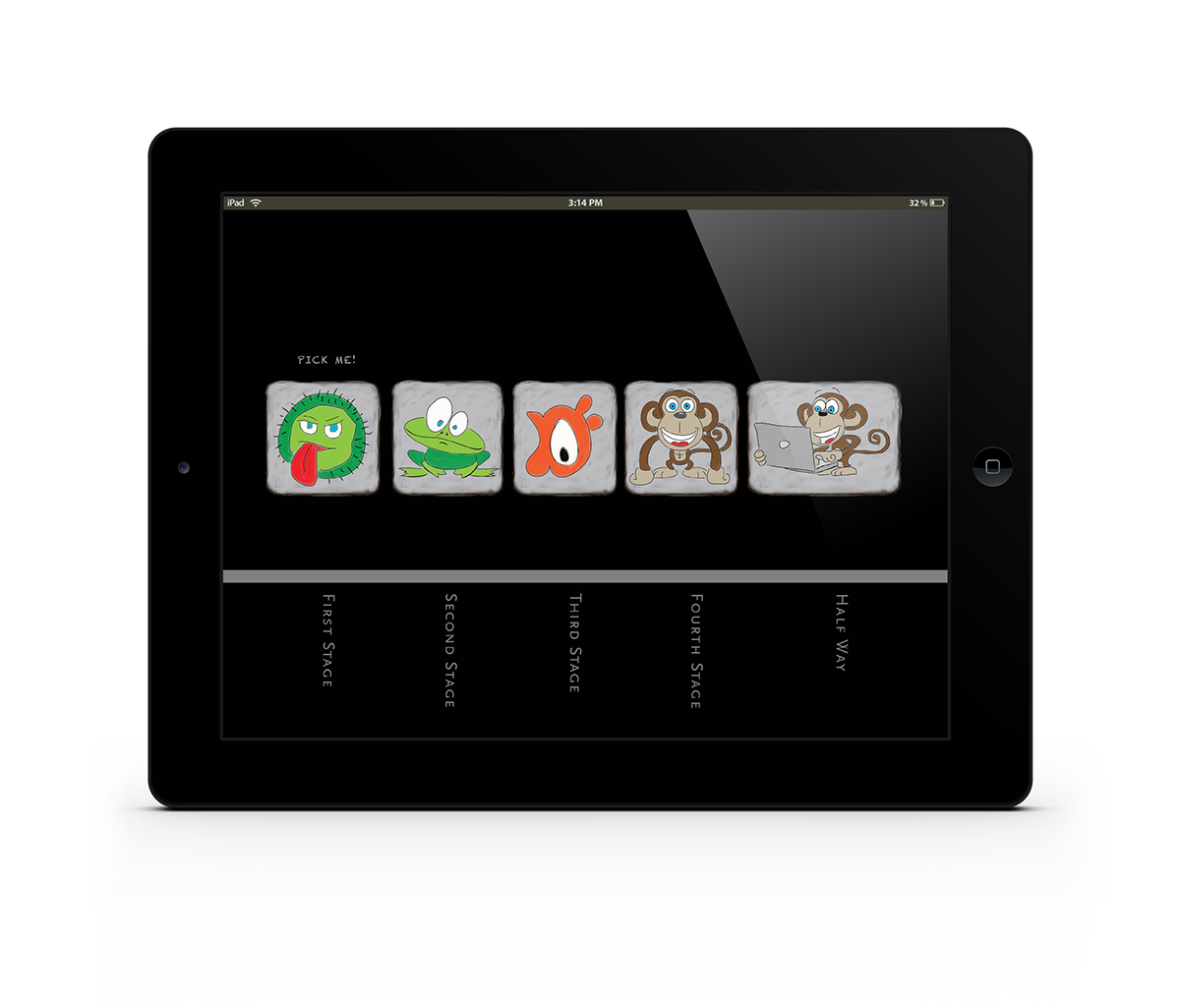 Starck evolution fun facts iPad App visual storytelling